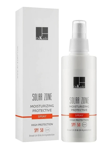 Защитный Увлажняющий спрей SPF 50 Dr.Kadir Solar Zone Moisturizing Protective SPRAY SPF 50, 125 мл
